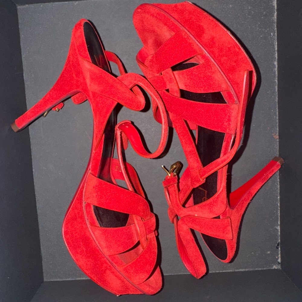 YSL Vermillion heels